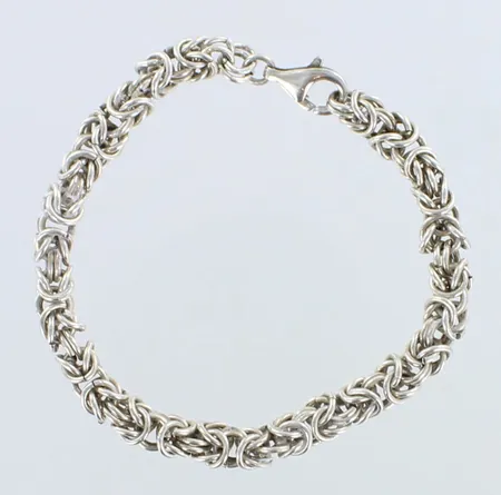 Kuningasranneketju, pituus 190mm, 925,  Paino: 20 g