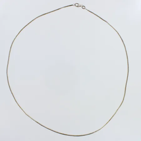 Käärmekaulaketju, pituus 45,5cm, pieniä käytön jälkiä, 925,  Paino: 6,2 g