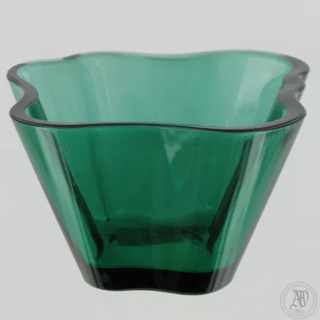 Aalto-malja, korkeus 75mm, emerald-smaragdi, Iittala.