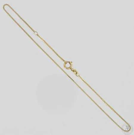 Venetsia-nilkkaketju, pituus 25cm, leveys 1mm, 585,  Paino: 1,6 g