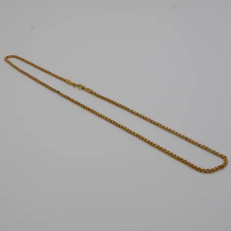 Kaulakoru, pituus 62cm, käytön jälkiä, 965,  Paino: 14,9 g