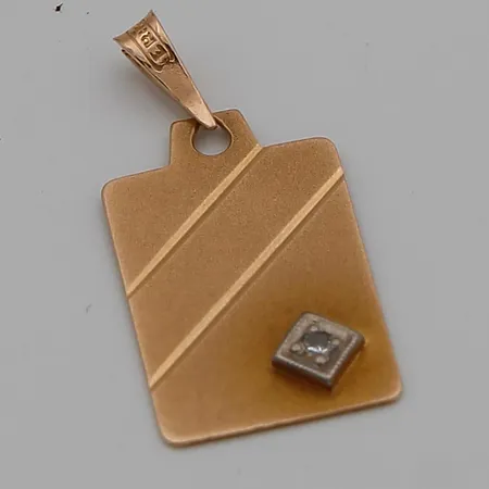 Timanttiriipus 1x.n.0.005ct, korkeus 21mm, 585 Paino: 0,7 g