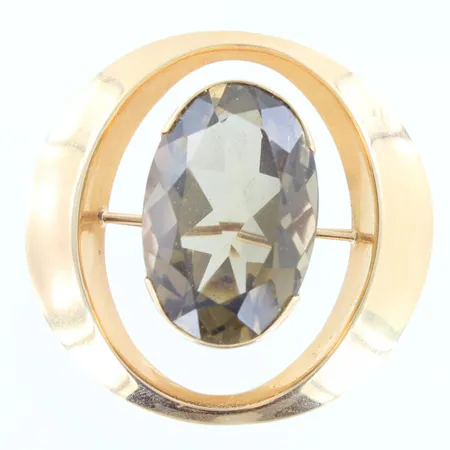 Kivirintaneula, käytön jälkiä, korkeus 40mm, 585br, Paino: 14,7 g