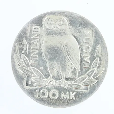 Juhlaraha, Helsingin yliopisto 1640-1990, nimellisarvo 100mk, 830,   Paino: 24,7 g