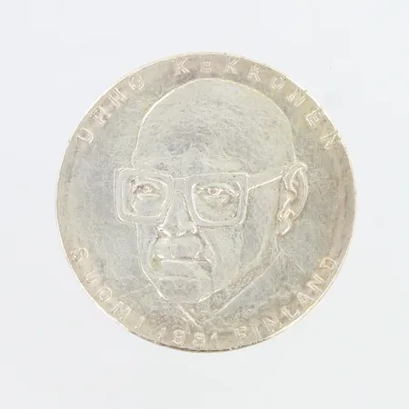 Juhlaraha, Urho Kekkonen 1981, nimellisarvo 50mk, 500,  Paino: 20 g