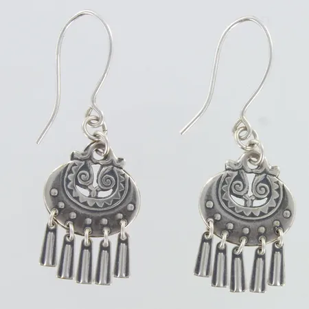 Korvakorut Kalevala Koru, Kuutar, korkeus 41mm, 925,   Paino: 2,8 g