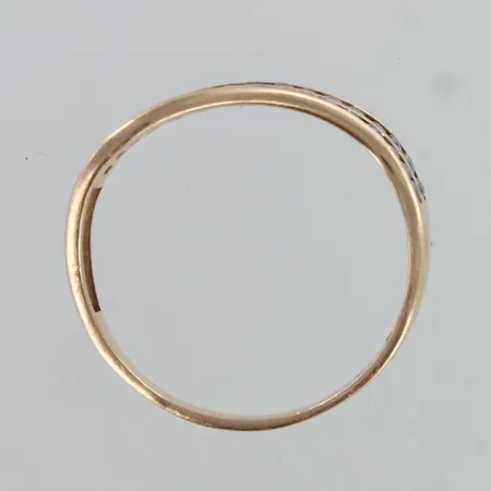 Kivisormus, käytön jälkiä, koko 19, 585br,  Paino: 2,4 g