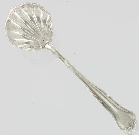 Sokerilusikka, Chippendale, pituus 117mm, 830,  Paino: 14,8 g