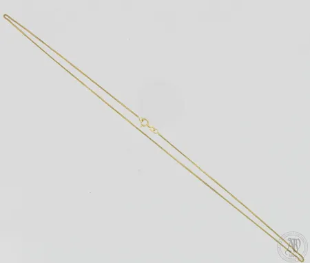 Kaulaketju, käytön jälkiä, pituus 45,5cm, 585,  Paino: 1,5 g