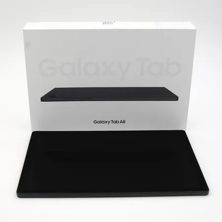 Android tabletti, Samsung Galaxy Tab A8 4G, 32Gt, harmaa, laatikko, laturi ja takuutodistus, käyttämätön