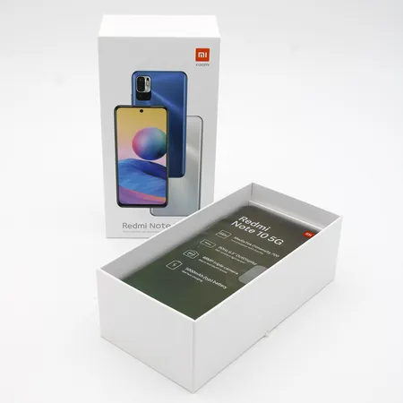 Älypuhelin, Xiaomi Redmi Note 10 5G 128 Gt, tummaharmaa, laturi, laatikko ja takuutodistus, käyttämätön