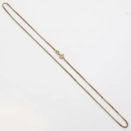 Venetsia-kaulaketju, pieniä käytön jälkiä, pituus 42cm, 585,  Paino: 3,2 g