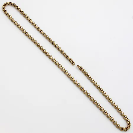 Papukaulaketju, lukko puuttuu, pituus 40,5cm ja leveys 3,5mm, 585,  Paino: 5,9 g