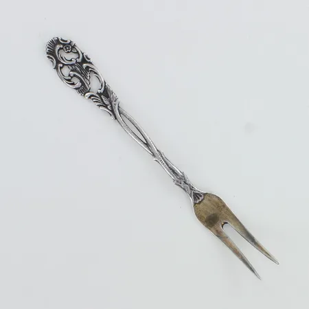 Leikkelehaarukka, käytön jälkiä, pituus 118mm, 813h,  Paino: 9,5 g