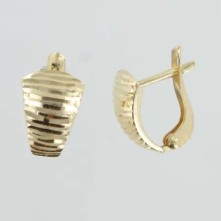 Korvakorut, käytön jälkiä, korkeus 12mm, 585,  Paino: 1,3 g