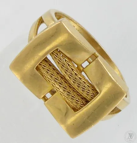 Kantasormus, koko 17, 750,  Paino: 5,6 g