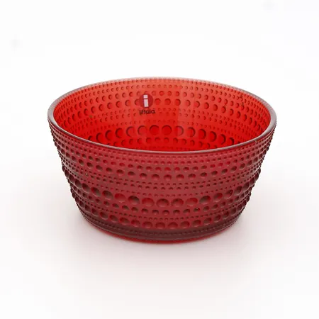 Jälkiruokakulho, Iittala, Kastehelmi, Ø 110mm, punainen