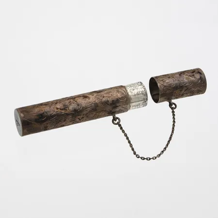 Hopeinen kapseli, pituus 72mm, Ø 11,8mm, 925,  Paino: 11,2 g