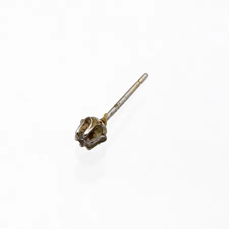 Timanttikorvakoru 1xn.0.05ct, 750 valkokulta,  Paino: 0,3 g