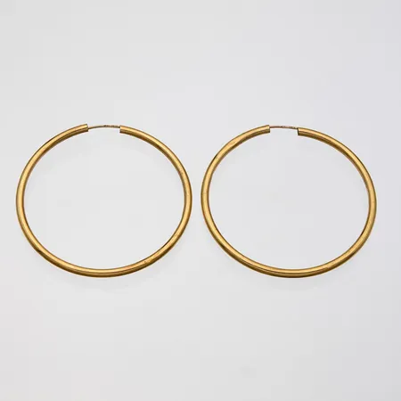 Korvarenkaat, toisessa pieni painauma, Ø 49mm, 585,  Paino: 2,5 g
