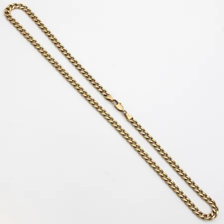 Panssarikaulaketju, pituus 45,5cm, leveys 4,6mm, ontto, 585,  Paino: 12 g