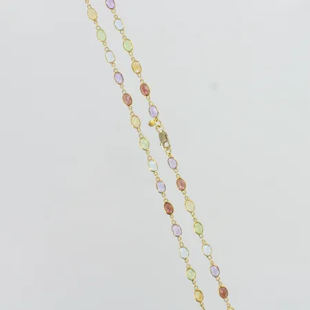 Kivikaulakoru, käytön jälkiä, kivissä kulumaa,  lukko 585, pituus 47cm, 750br,  Paino: 8 g