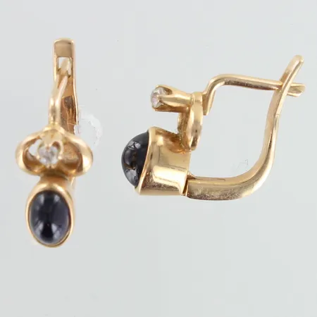 Kivikorvakorut, korkeus 14mm, 585br,  Paino: 3,6 g