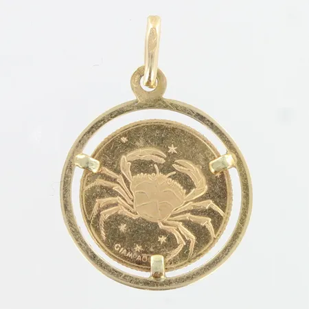 Rapu-riipus, käytön jälkiä, korkeus 24mm, 585,  Paino: 2,1 g
