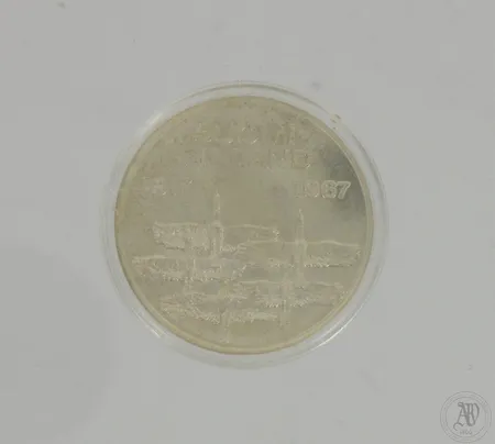 Hopeinen juhlaraha, Suomi 1917-1967, 10 mk, 900,  Paino: 24 g