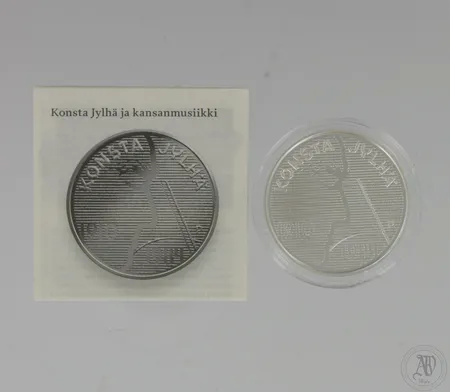 Hopeinen juhlaraha, Konsta Jylhä ja kansanmusiikki, 10 euroa, 925,  Paino: 25,5 g