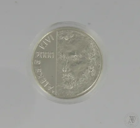 Hopeinen juhlaraha, Aleksis Kivi ja kirjallisuus, 100 mk, 925,  Paino: 22 g