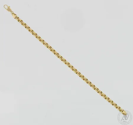 Papuranneketju, pituus 195mm, leveys 4,5mm, 585,  Paino: 6,9 g
