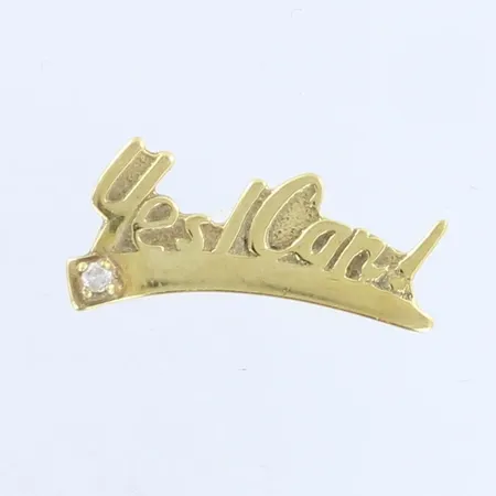 Timanttipinssi 1x0.02ct, leveys 20mm, 585br,  Paino: 2,8 g
