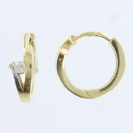 Kivikorvakorut, Ø 14mm, 585br,  Paino: 2,8 g