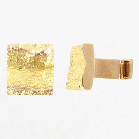 Kalvosinnapit Lapponia, design Björn Weckström, vuodelta 1987, mitat 15x16,8mm, 585,  Paino: 13,5 g