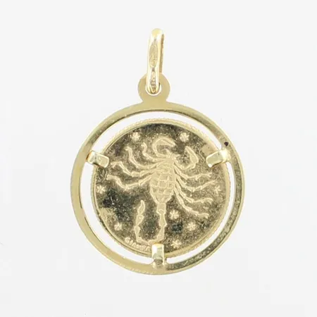 Horoskooppiriipus, Skorpiomi, korkeus 25mm, 585,  Paino: 2,1 g