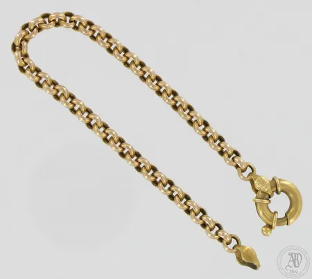 Papuranneketju, pituus 190mm, leveys 5mm, 585,  Paino: 8 g