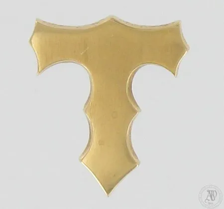 Rintaneula, korkeus 23mm, kaiverrettu, 585,  Paino: 3,7 g