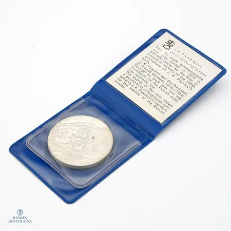 Juhlaraha, J.K Paasikivi 1970, nimellisarvo 10mk, 500, Paino: 22,7 g
