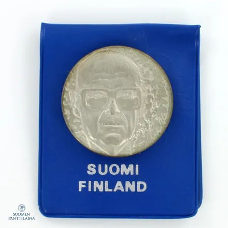 Juhlaraha, Urho Kekkonen 1975, nimellisarvo 10 mk, 500,  Paino: 23,6 g