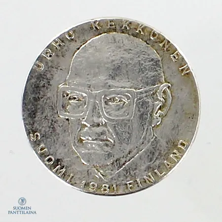 Juhlaraha, Urho Kekkonen 1981, nimellisarvo 50mk, 500,  Paino: 20,1 g