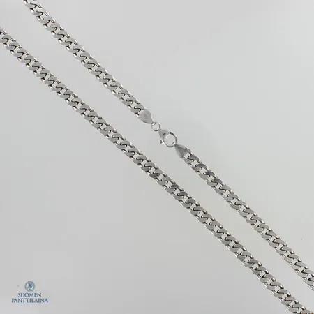 Panssarikaulaketju, leveys 6,2mm, pituus 50cm, 925,  Paino: 34,5 g