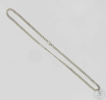 Panssarikaulaketju, pituus 49cm, leveys 4mm, 925,  Paino: 22,9 g