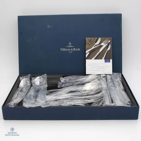 Aterinsetti 24-osainen, Villeroy & Boch, metallia, laatikko