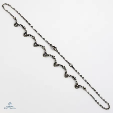 Kaulakoru, Kalevala Koru, Helinä, pituus 42-45cm, rasia, 925, Paino: 8,4 g
