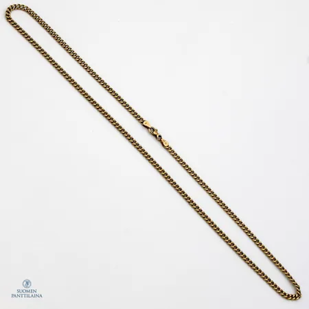 Panssarikaulaketju, pituus 52cm, leveys 3,4mm, 585,  Paino: 7,7 g