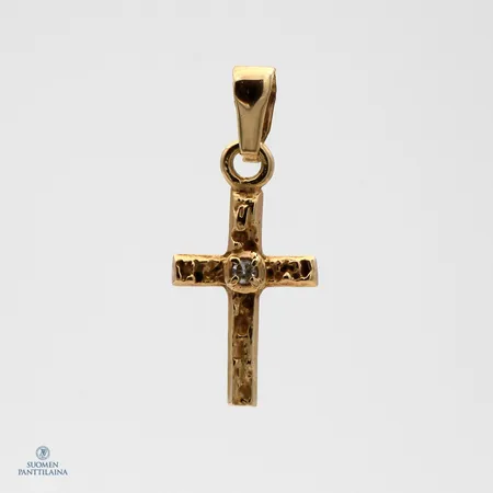 Timanttiriipus 1xn.0.01ct, korkeus 19mm, 585,  Paino: 0,4 g