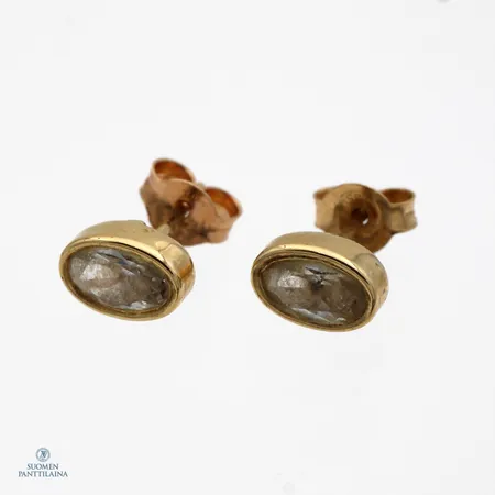 Kivikorvakorut, korkeus 6,4mm, 585br,  Paino: 0,8 g