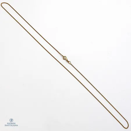 Panssarikaulaketju, pituus 45,5cm, leveys 0,8mm, 585,  Paino: 1,4 g
