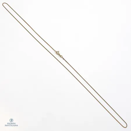 Panssarikaulaketju, pituus 50,5cm, leveys 0,7mm, 585,  Paino: 1,4 g